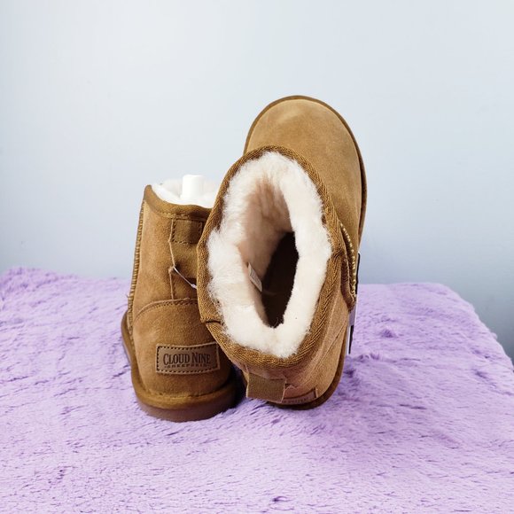 Snow boot, SHEEPSKIN WATERPROOF LEATHER WOOL Fur Lined Shearling Winter boot, 7 - Picture 2 of 8